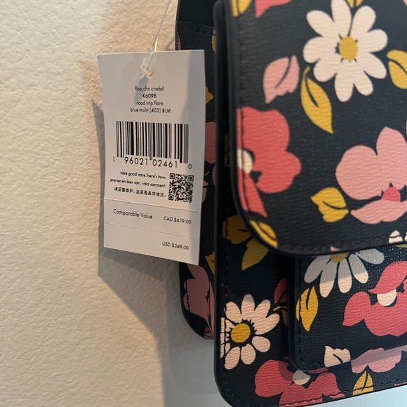NWT Floral Kate Spade Remi Flap Chain Crossbody - Picture 3 of 9